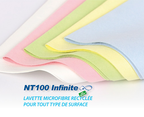 Nouvelle lavette microfibre usage court NT 100 Infinite